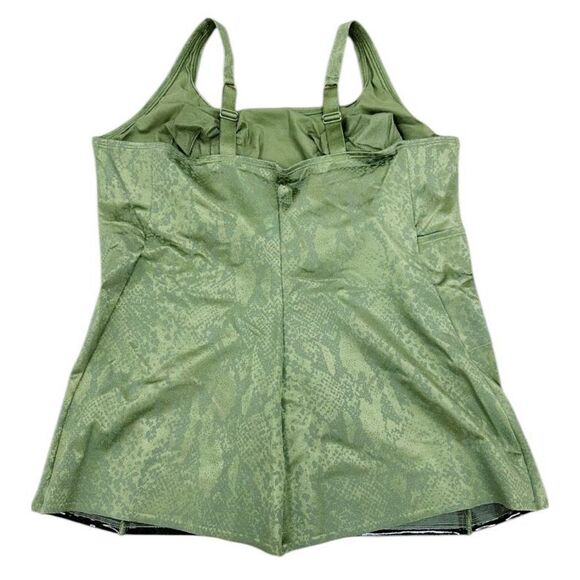 New Ruby Ribbon Simply Smooth Pocket Cami in Foliage Snake Size 46 - Picture 5 of 6